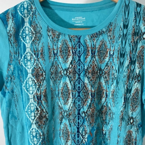 Northern Reflections Long sleeve Top Size M Petites - Picture 3 of 7